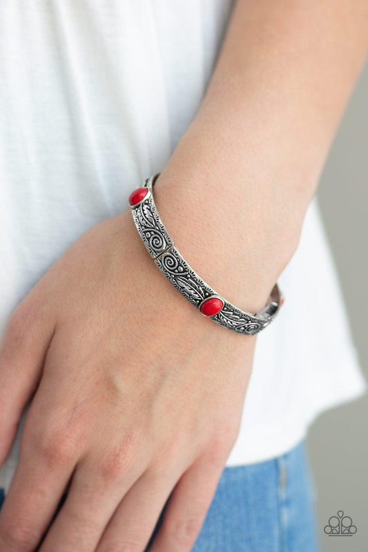 Paparazzi Accessories-Wild West Story - Red Bracelet