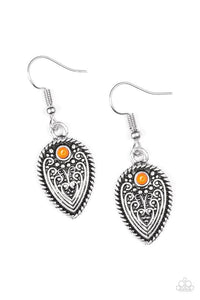 Distance PASTURE - Orange Earrings - Jewelry By Bretta