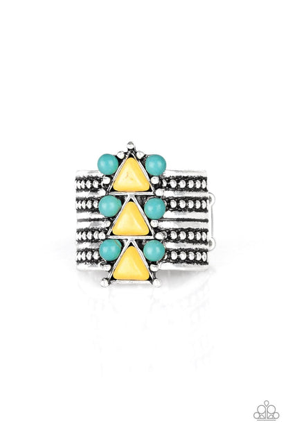 Paparazzi Accessories-Point Me To Phoenix - Yellow Ring