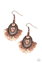 Paparazzi Accessories-Chime Chic - Copper Earrings