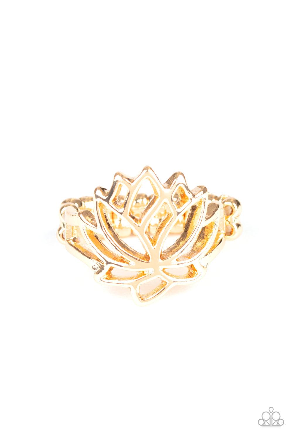 Paparazzi Accessories-Lotus Lover - Gold Ring