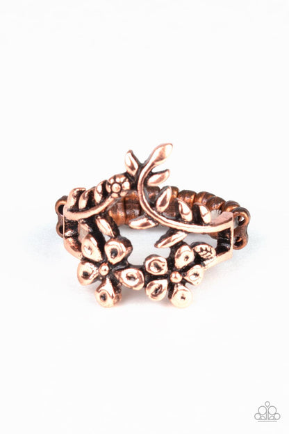 Paparazzi Accessories-Secret Eden - Copper Ring