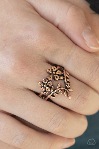 Paparazzi Accessories-Secret Eden - Copper Ring