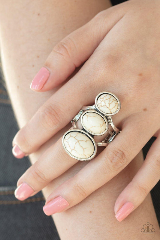 Paparazzi Accessories-Rural Revolution - White Ring