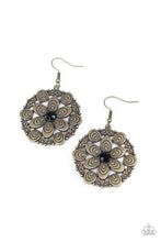 Paparazzi Accessories-Grove Groove - Black Earrings