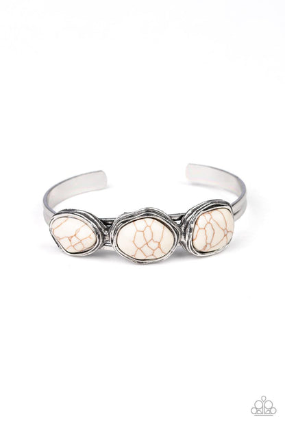 Paparazzi Accessories-Stone Shop - White Bracelet