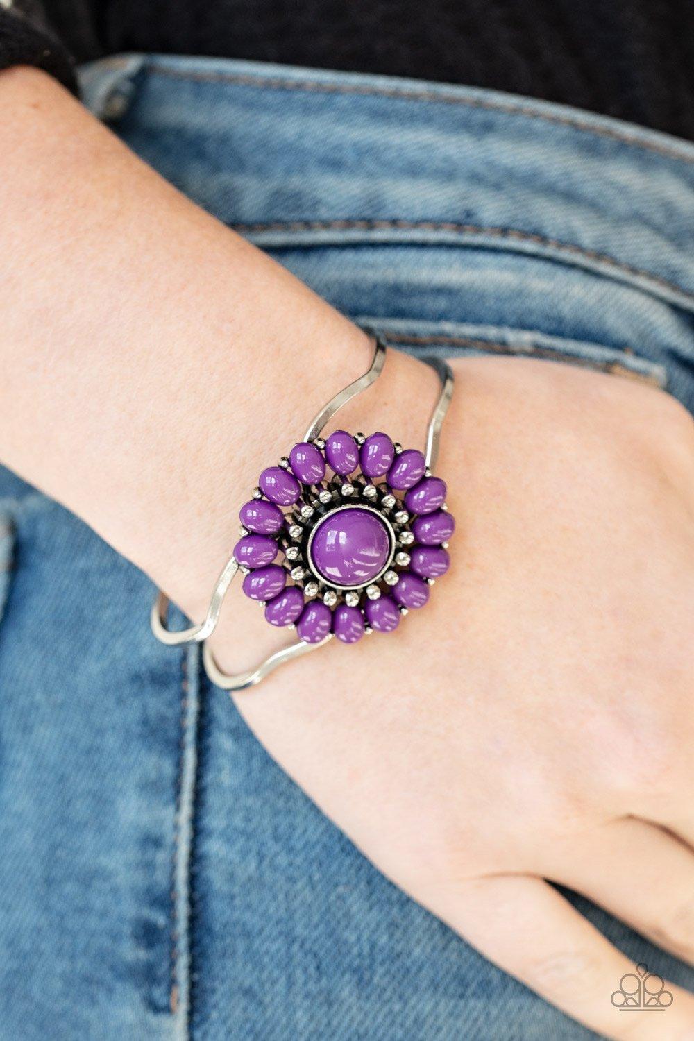 Paparazzi Accessories-Posy Pop - Purple Bracelet