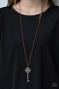 Paparazzi Accessories-Unlocked - Copper Necklace
