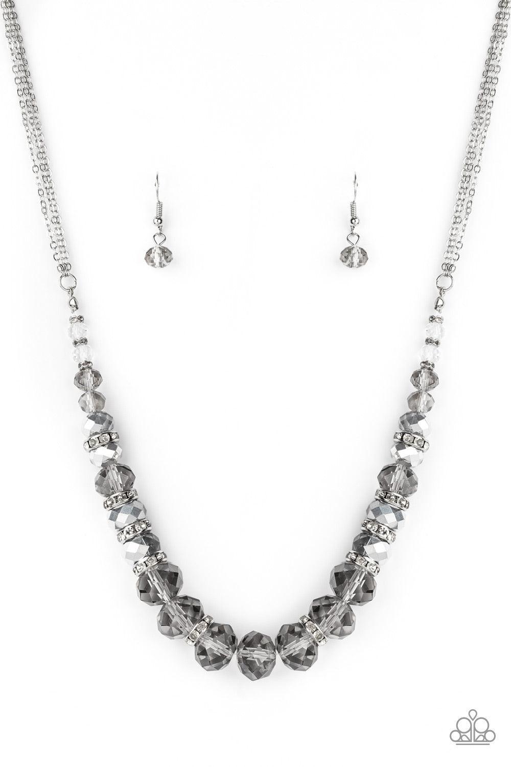 Distracted by Dazzle Silver Necklace - Jewelry by Bretta