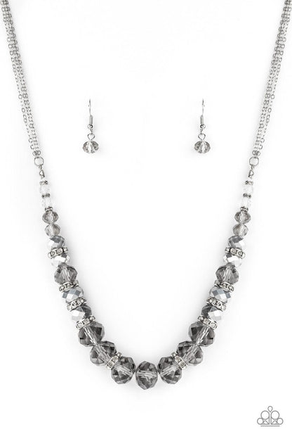 Distracted by Dazzle Silver Necklace - Jewelry by Bretta