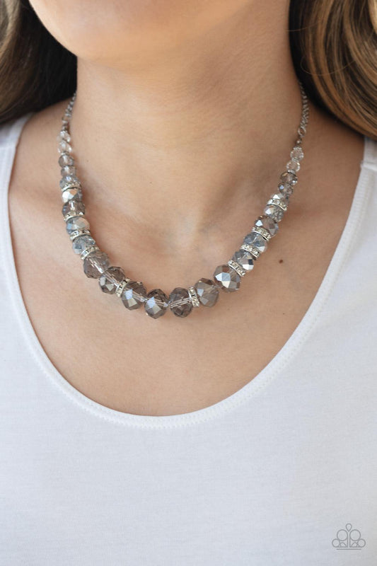 Distracted by Dazzle Silver Necklace - Jewelry by Bretta