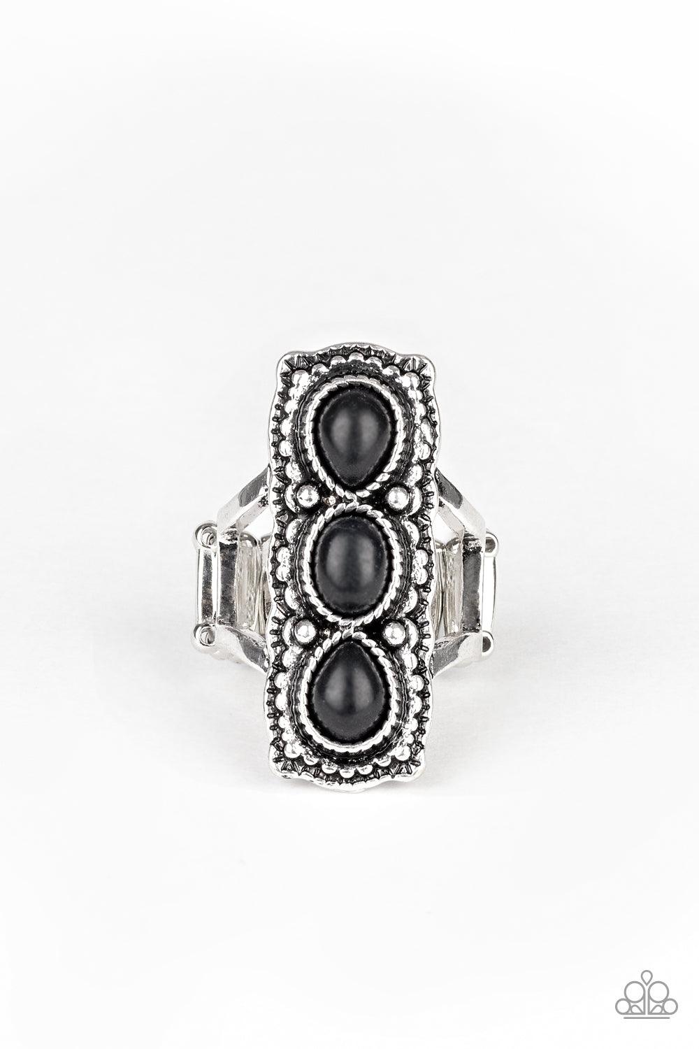 Paparazzi Accessories-Desert Destiny - Black Ring