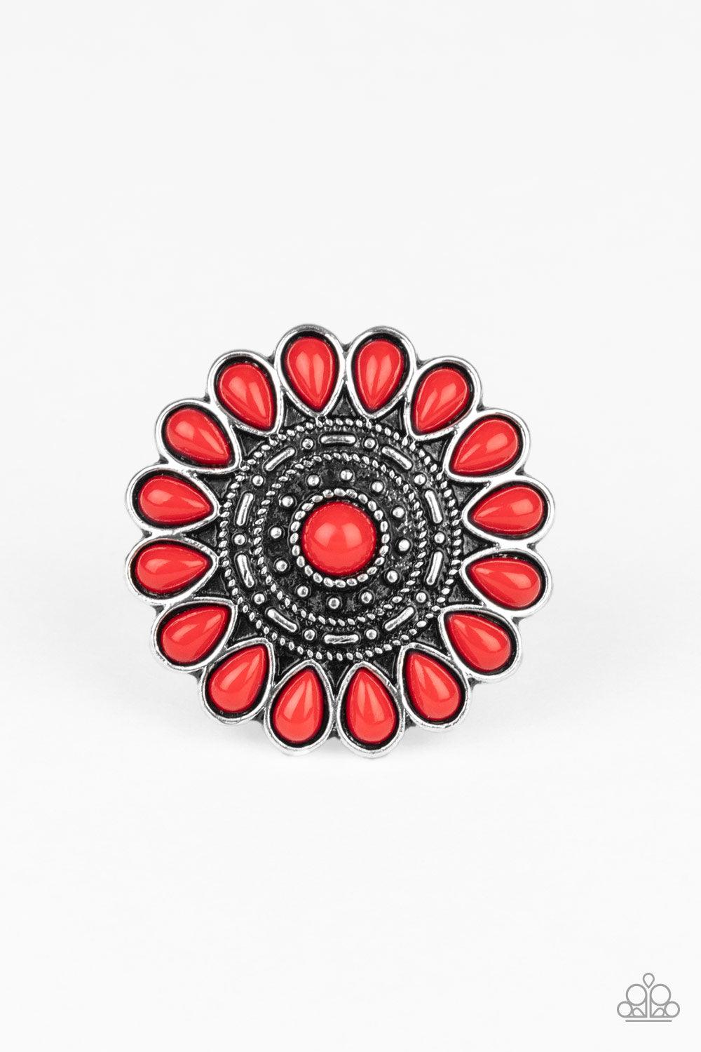 Paparazzi Accessories-Posy Paradise - Red Ring