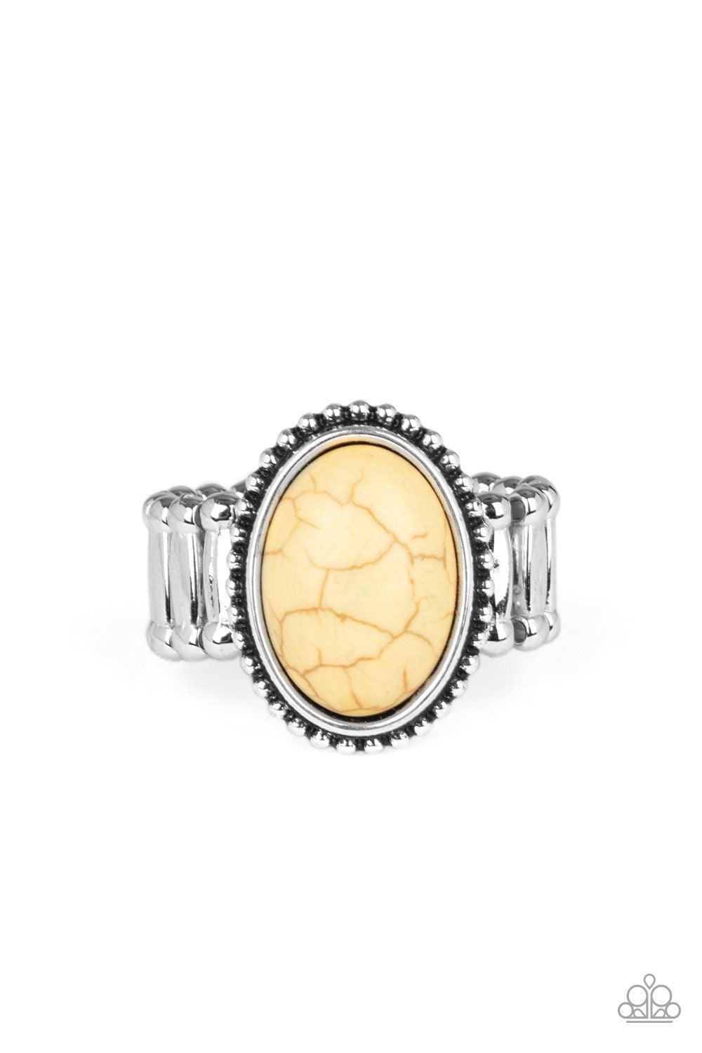 Paparazzi Accessories-Bountiful Deserts - Yellow Ring