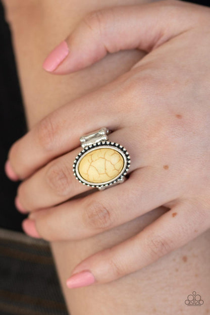 Paparazzi Accessories-Bountiful Deserts - Yellow Ring