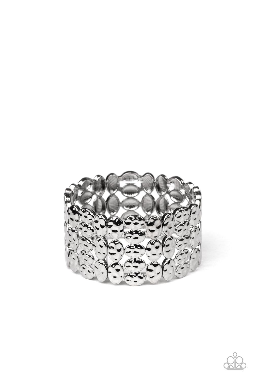 Paparazzi Accessories-Tectonic Texture - Black Bracelet