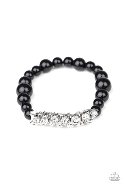 Paparazzi Accessories-Traffic-Stopping Sparkle - Black Bracelet