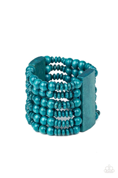 Paparazzi Accessories-Dont Stop BELIZE-ing - Blue Bracelet
