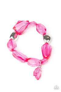 Gemstone Glamour Pink Bracelet - Jewelry by Bretta
