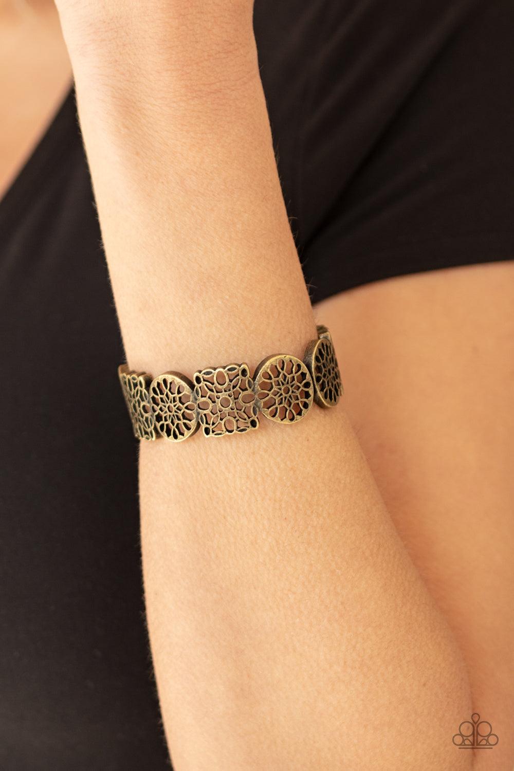 Paparazzi Accessories-Mandala Mixer - Brass Bracelet