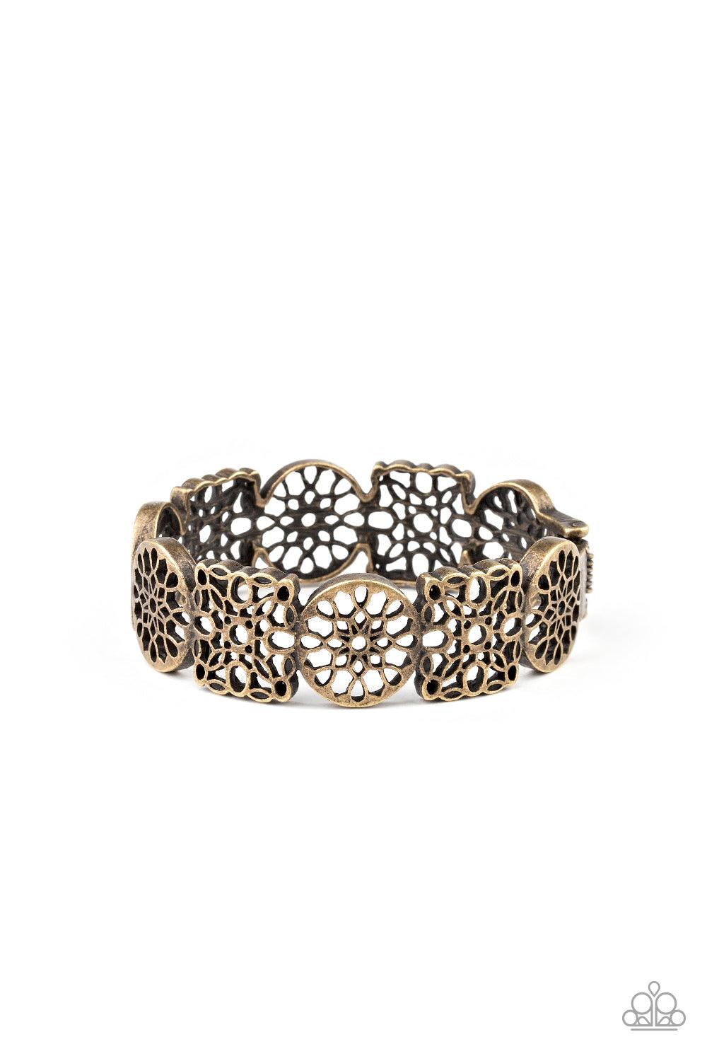 Paparazzi Accessories-Mandala Mixer - Brass Bracelet