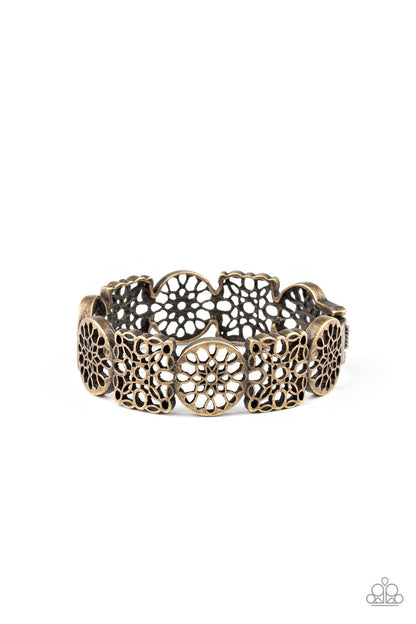 Paparazzi Accessories-Mandala Mixer - Brass Bracelet