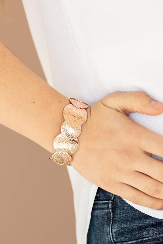 Pleasantly Posy Rose Gold Bracelet - Jewelry by Bretta