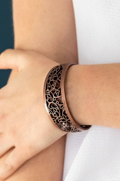 Paparazzi Accessories-Vine Garden - Copper Bracelet