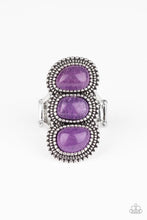 Paparazzi Accessories-Radiant Rubble - Purple Ring