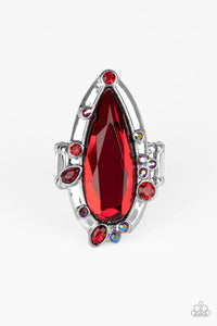Sparkle Smitten Red Ring - Jewelry by Bretta