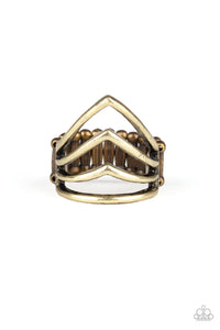 Paparazzi Accessories-The Main Point - Brass Ring