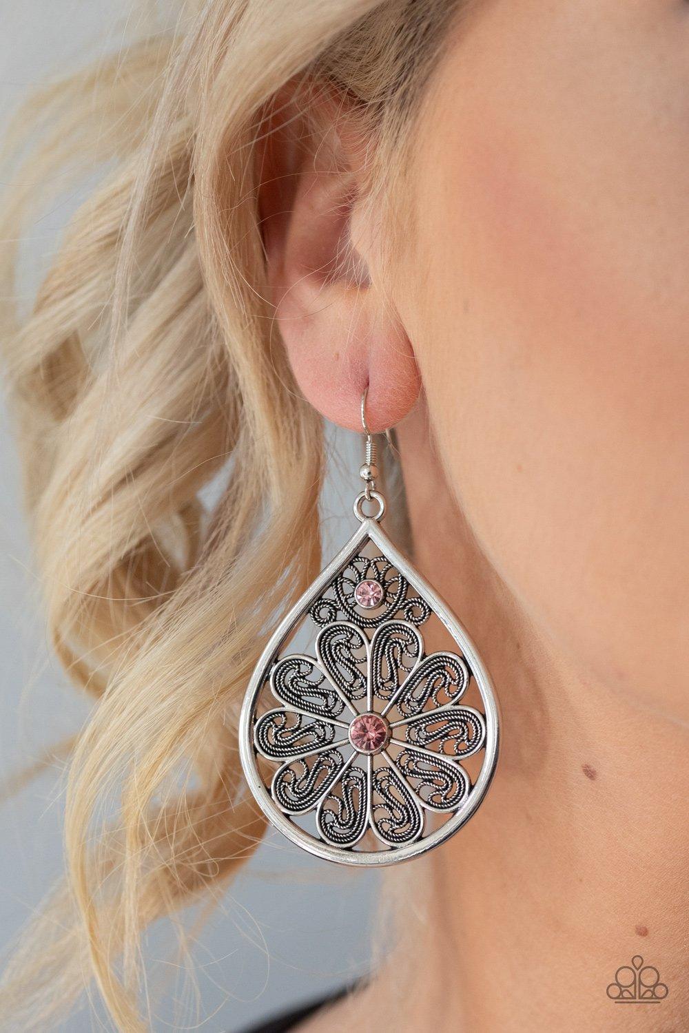 Paparazzi Accessories-Whimsy Dreams - Pink Earrings