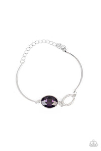 Paparazzi Accessories-Glamorous Glow - Purple Bracelet