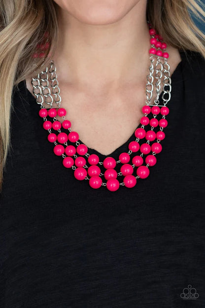 A La Vogue Pink Necklace - Jewelry by Bretta