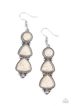 Paparazzi Accessories-New Frontier - White Earrings