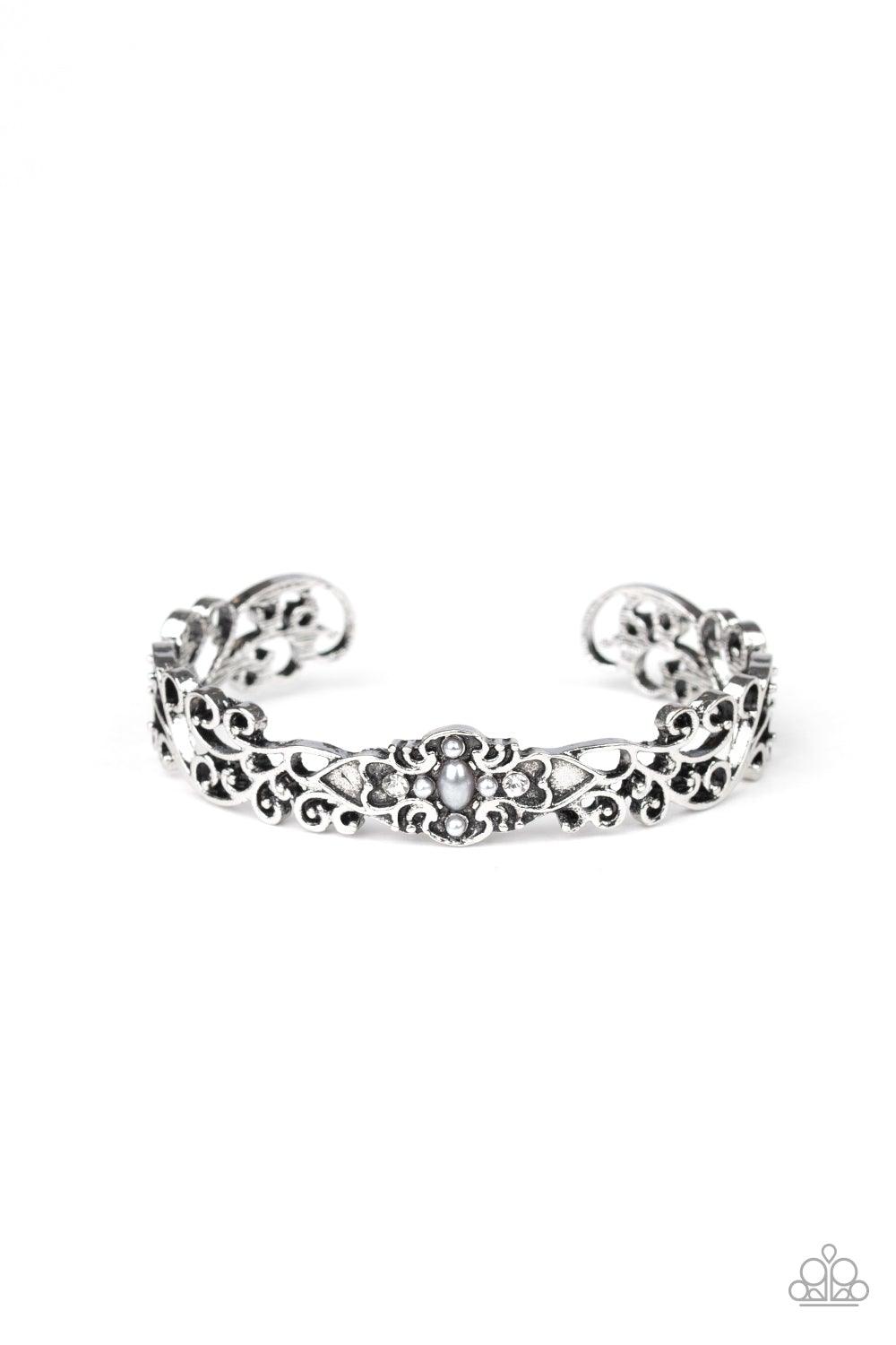 Paparazzi Accessories-Victorian Vines - Silver Bracelet