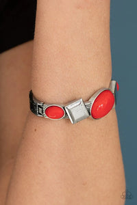 Abstract Appeal Red Bracelet - Jewelry by Bretta