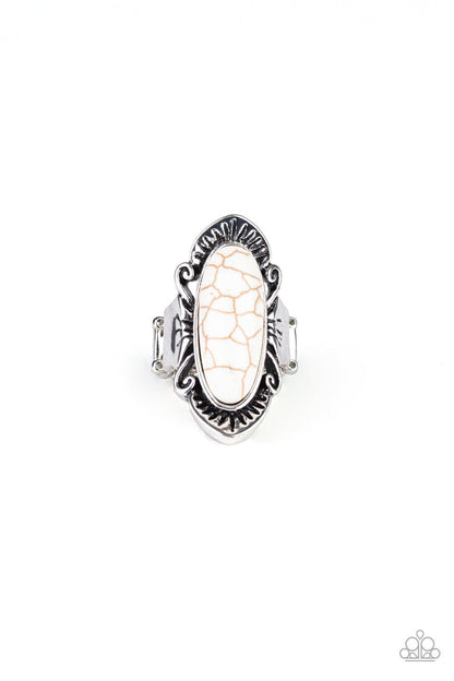 Paparazzi Accessories-Mineral-Monger - White Ring