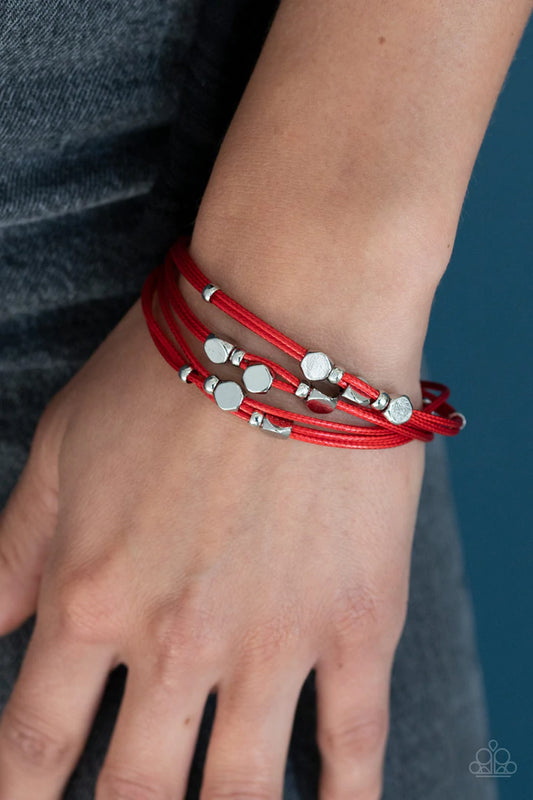  Cut The Cord Red Bracelet - Jewelry by Bretta