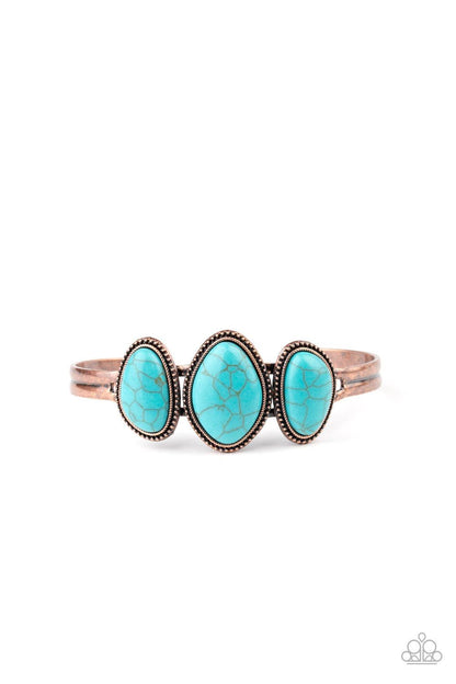Paparazzi Accessories-Stone Shrine - Copper Bracelet