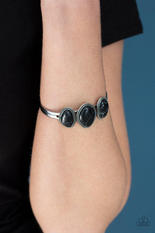 Paparazzi Accessories-Stone Shrine - Black Bracelet
