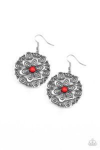 Grove Groove Red Earrings - Jewelry by Bretta
