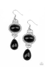 Paparazzi Accessories-Icy Shimmer - Black Earrings
