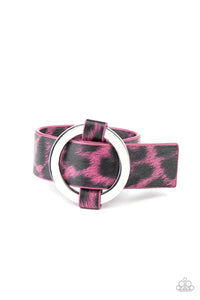 Paparazzi Accessories-Jungle Cat Couture - Pink Bracelet