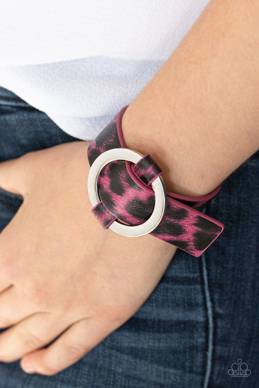 Paparazzi Accessories-Jungle Cat Couture - Pink Bracelet