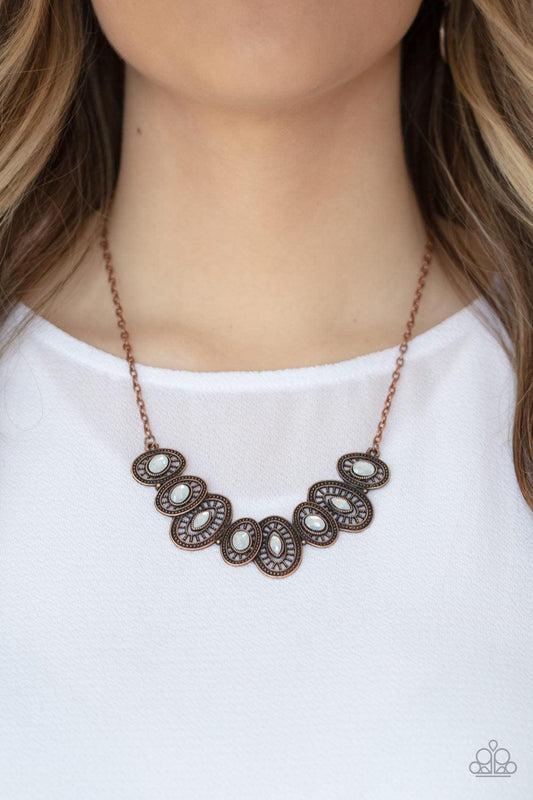 Paparazzi Accessories-Trinket Trove - Copper Necklace
