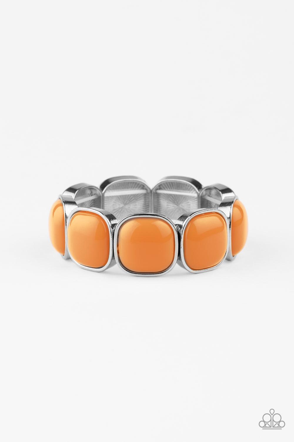 Paparazzi Accessories-Vivacious Volume - Orange Bracelet