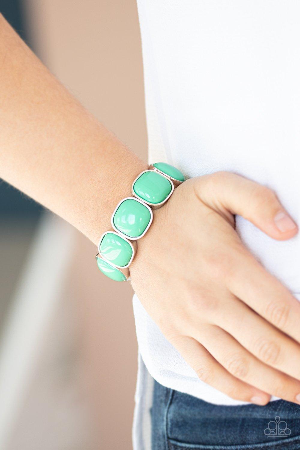 Molten Mogul Green Bracelet - Jewelry by Bretta