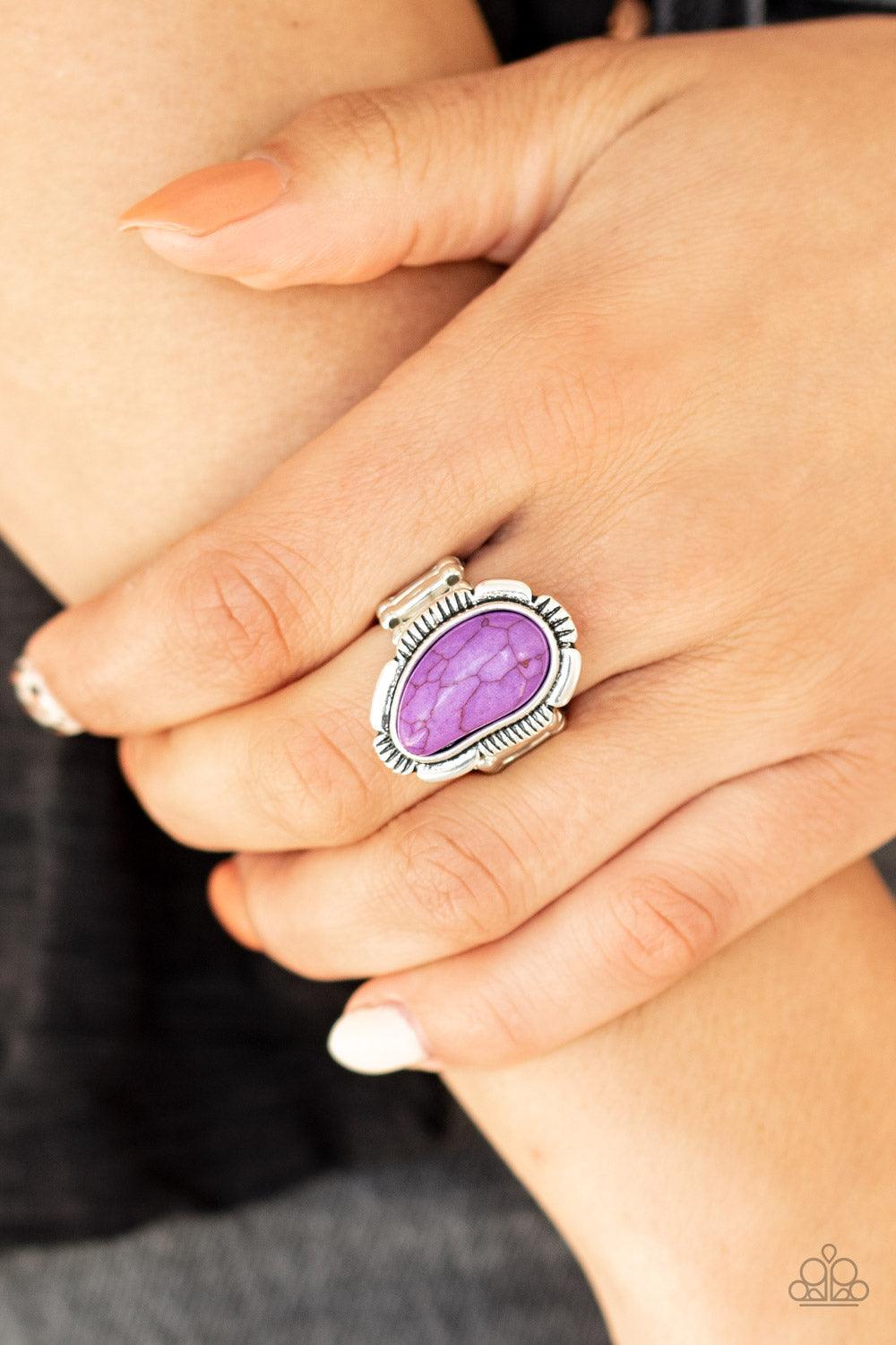Paparazzi Accessories-Mineral Mood - Purple Ring