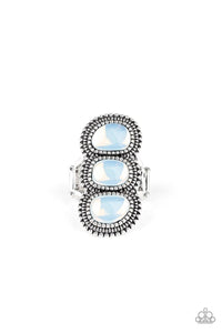 Paparazzi Accessories-Radiant Rubble - White Ring